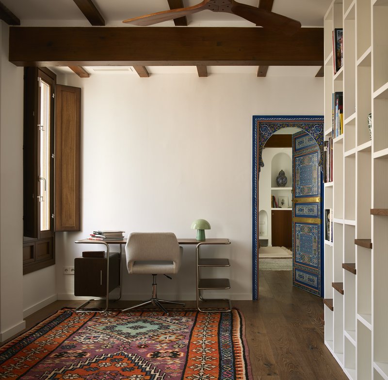 Casa Rocafull / osb arquitectos - Fotografia de Interiores, Madeira, Iluminação, Mesa, Prateleira, Cadeira