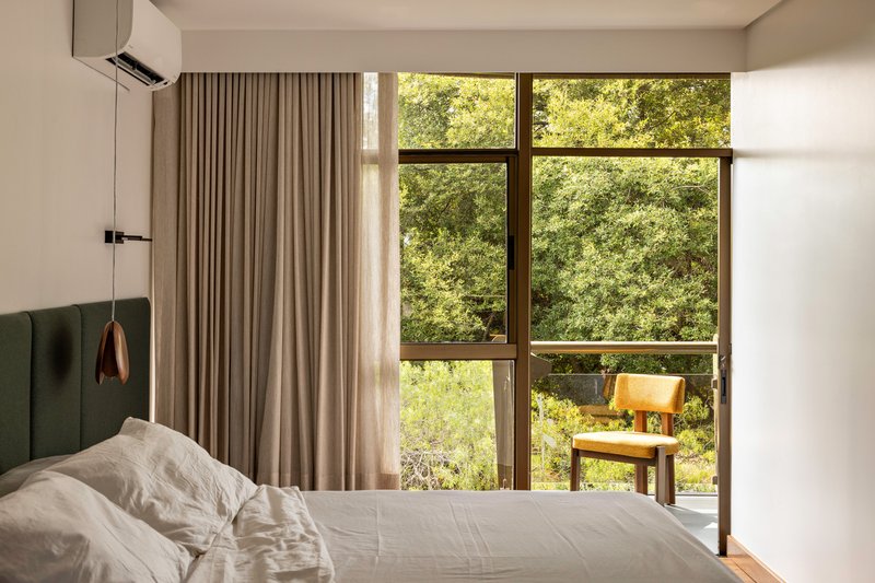 Apartamento Moiré / CODA Arquitetura - Fotografia de Interiores, Dormitório, Madeira, Cama, Iluminação