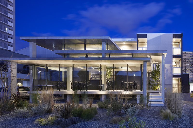 Cafeteria em Ujina / IGArchitects - Fotografia de Exterior, Fachada, Concreto