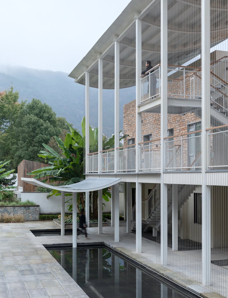 Hospedaria Qingyi / Hsu & Du Architects - Fotografia de Exterior, Balcão, Concreto