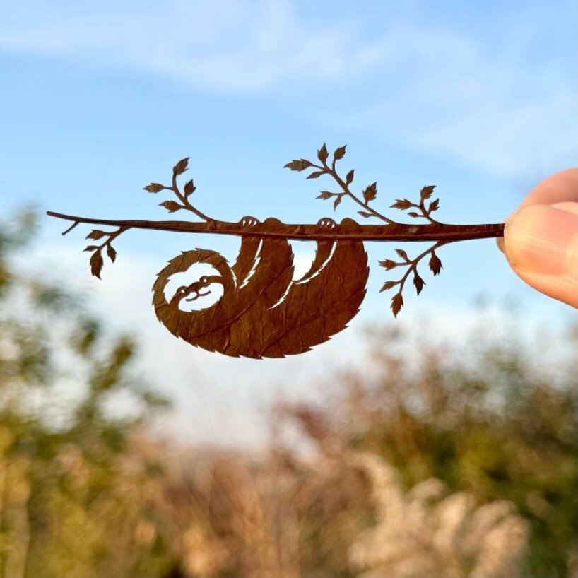 Sutilezas do Recorte: Animais e Folhagens em Harmonia